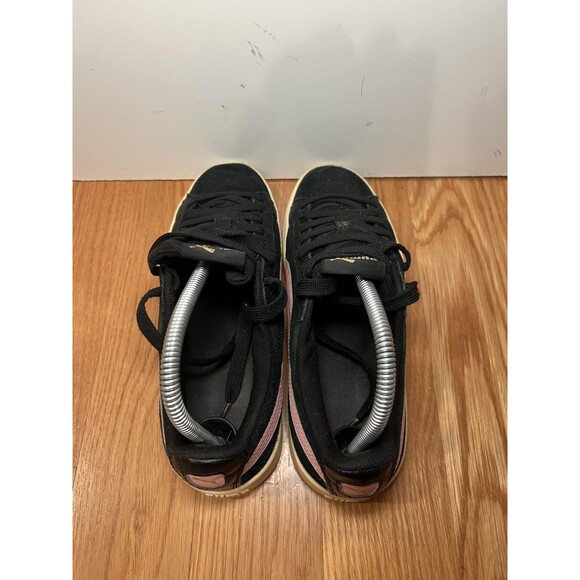 Puma Suede Shoes Womens Size 7.5 Black Pink Low Top Casual Sneakers 369725-11 - Picture 7 of 10